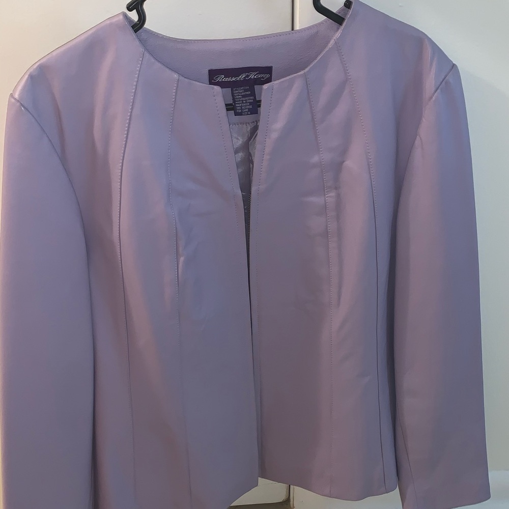 Lavender Leather Jacket